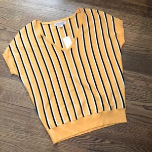 philosophy yellow knit top - Sz S - NWT